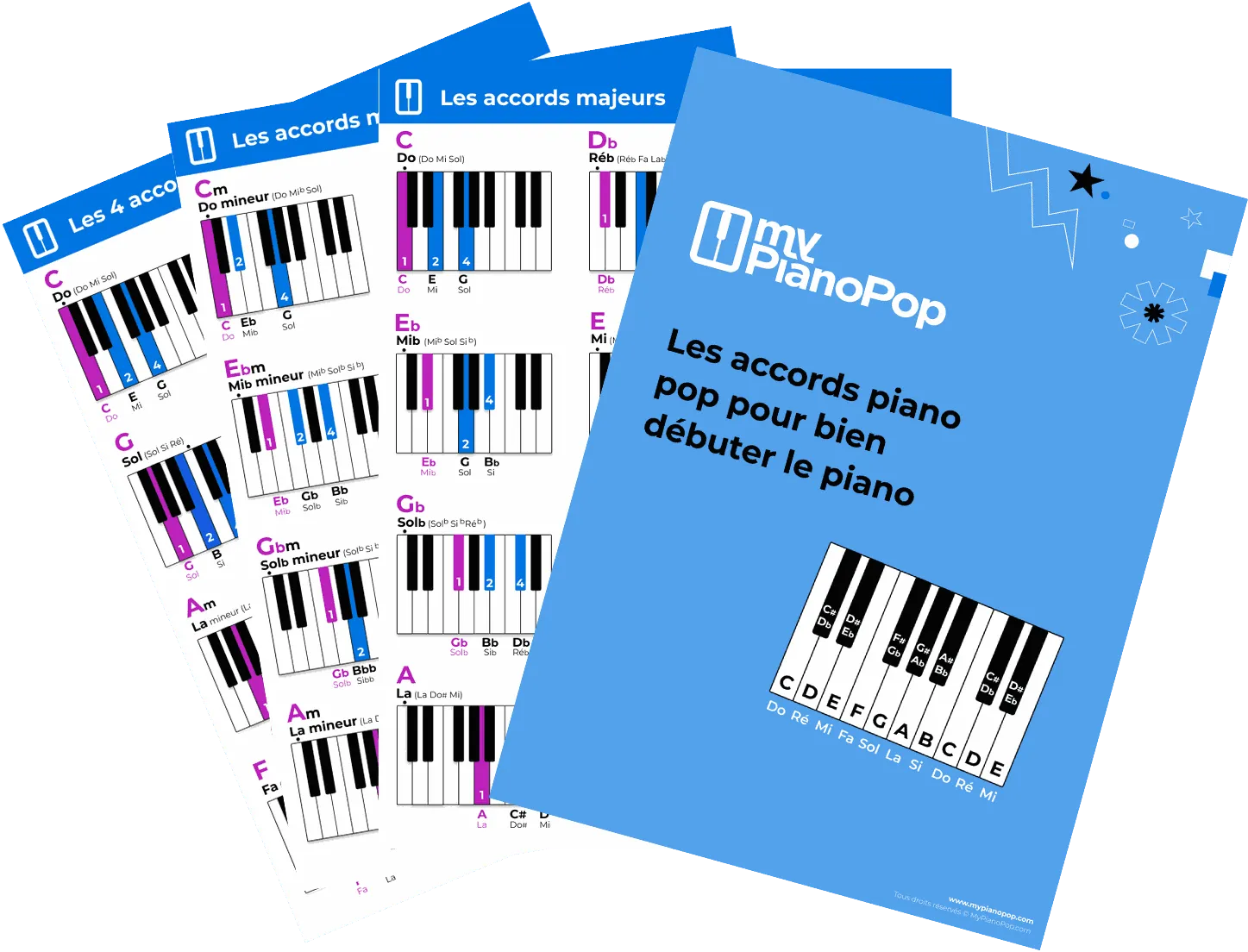 Télécharge la banque accord piano pop en pdf ! 